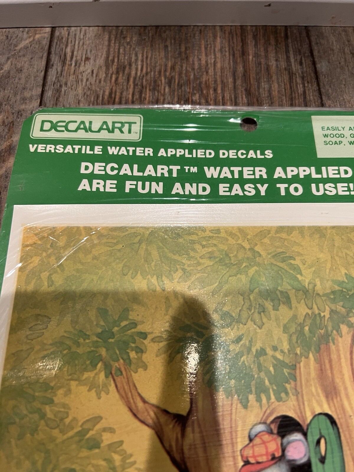 New Vintage Meyercord Decalart 0335 Mouse House Large Water Applied Decal