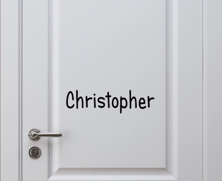 Custom Name Wall Door Sticker Personalized Removable Vinyl Decal 12cm to 26cm