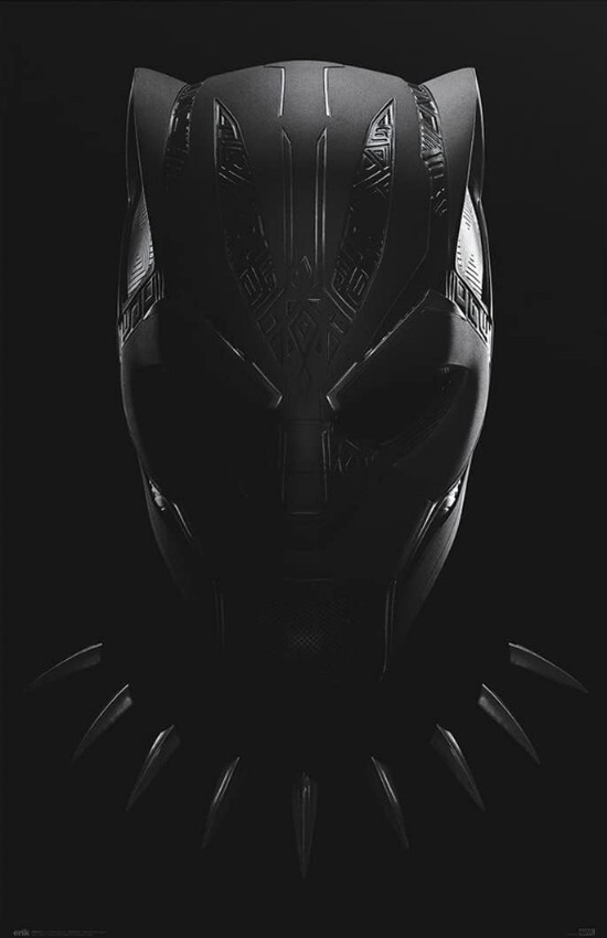 Black Panther Movie Poster Graphic Wall Decal Removable Adhesive Backing