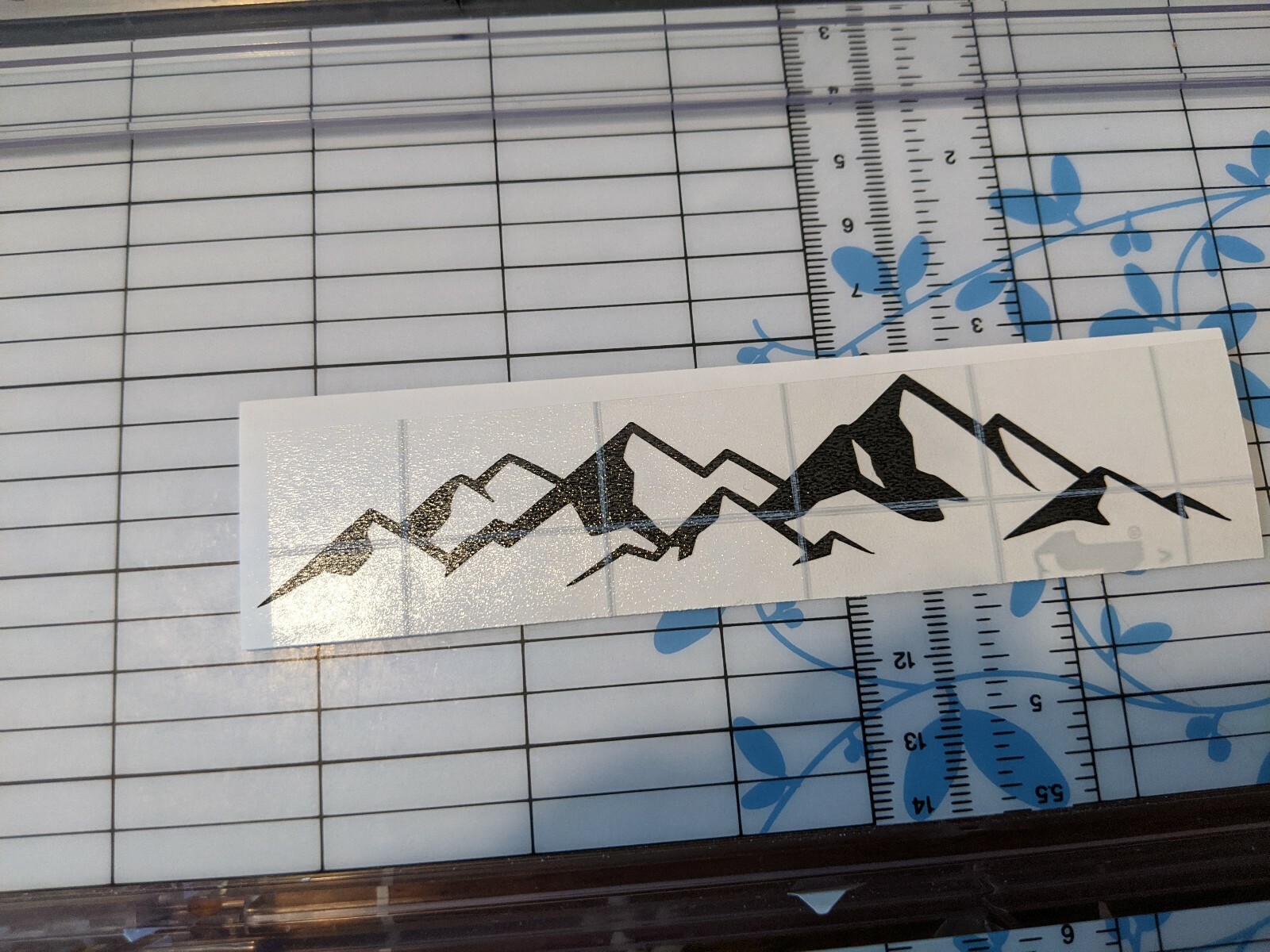 Mountain Life vinyl decal/sticker camping hiking outdoors woods 5" wide