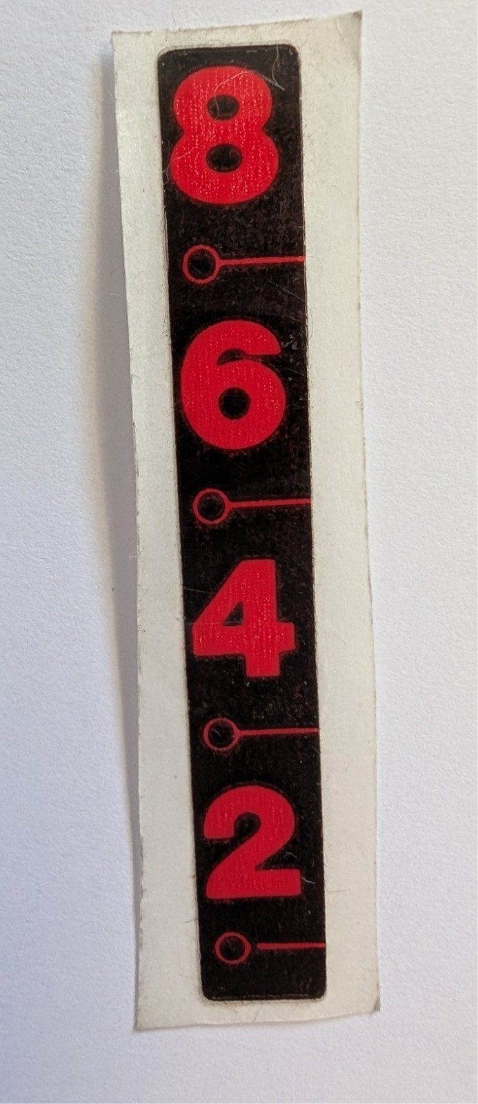 Kirby Vacuum Heritage 2, Legend 1 & 2 Height Adjustment Label, Decal 130888 RED