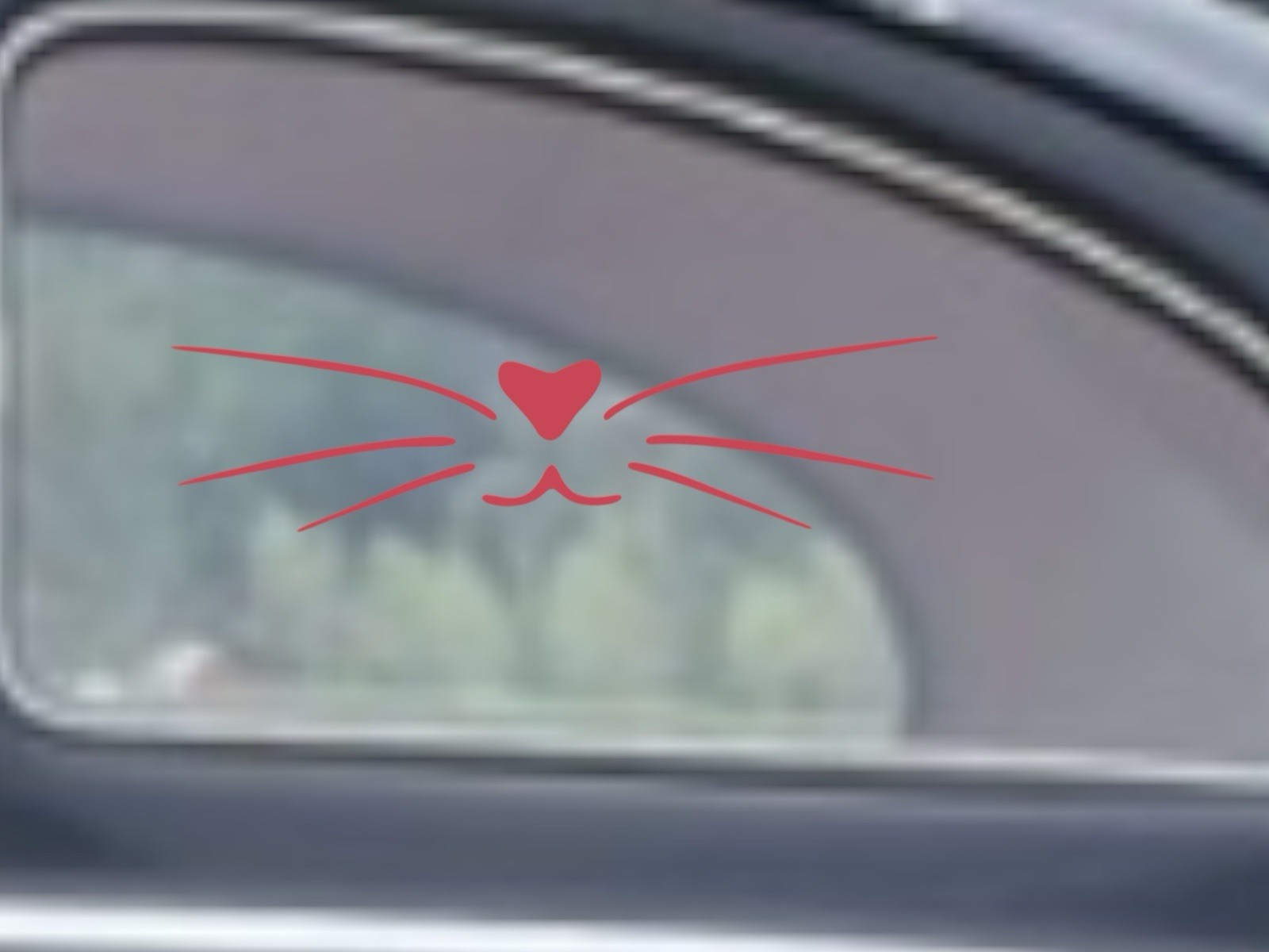 Kitty Whisker Decal for car Windows Laptops most Smooth Surfaces