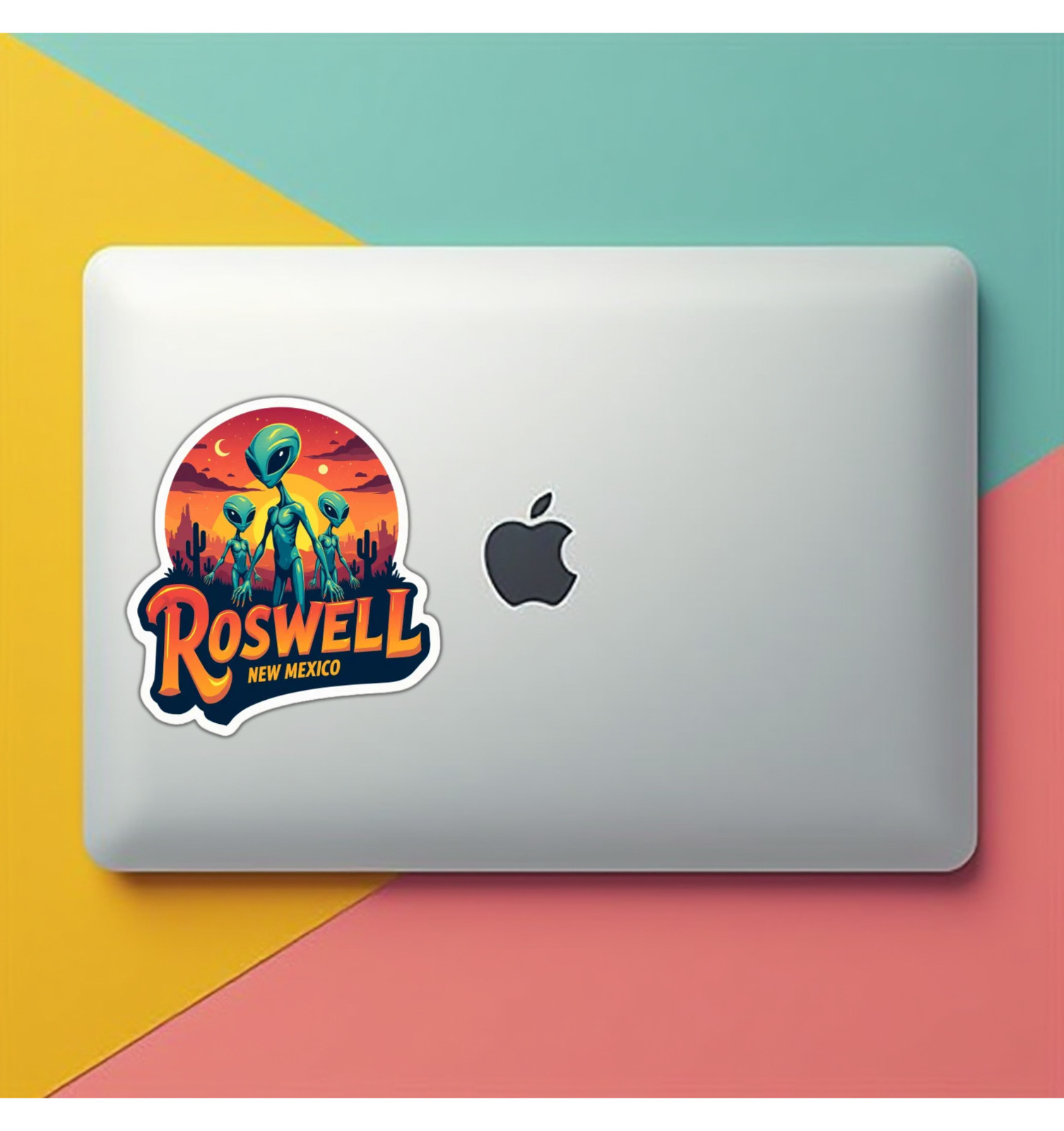 Roswell New Mexico Fridge Magnet or Laptop Sticker