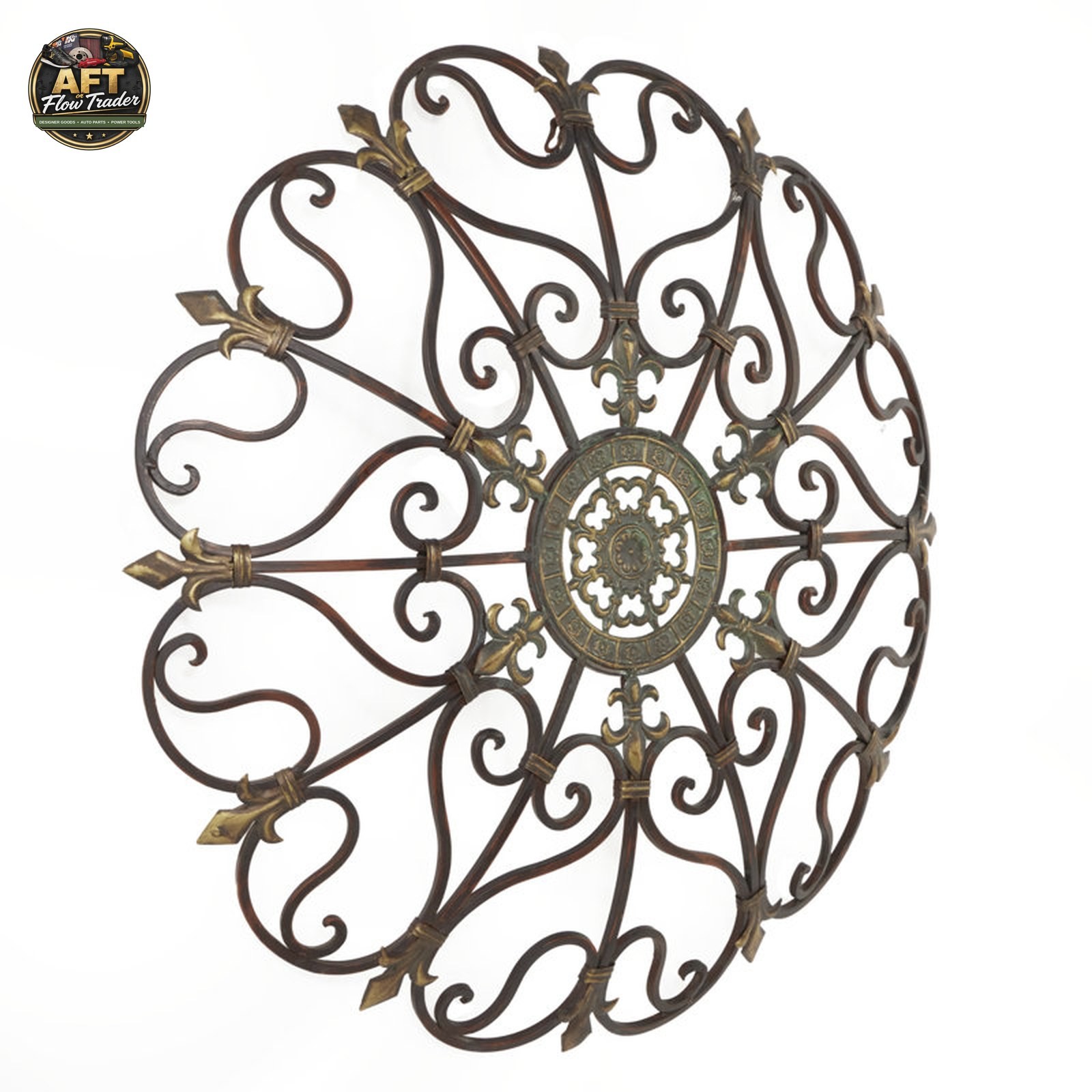 Charlton Home Traditional Abstract Wall Decor on Metal