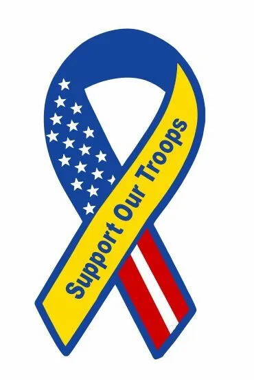 Support Our troops Sticker Decal R1278