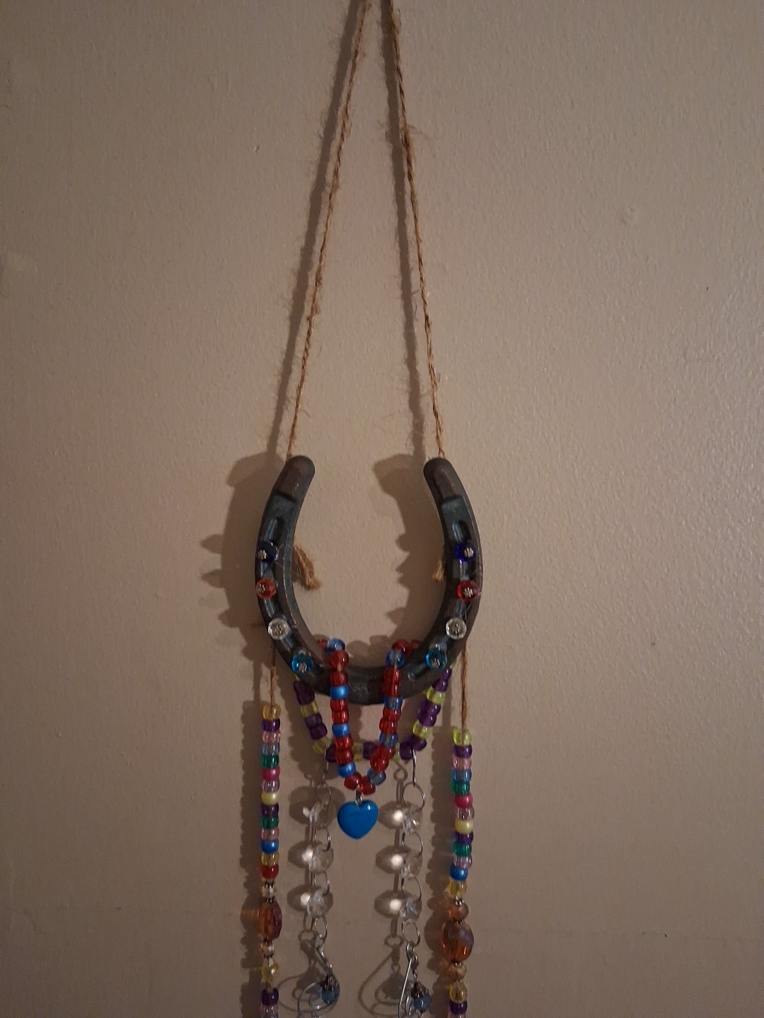 PERFECT HANDMADE DECOR FOR THAT COUNTRY WESTERN LOOK. ONE OF A KIND WITH BEADS
