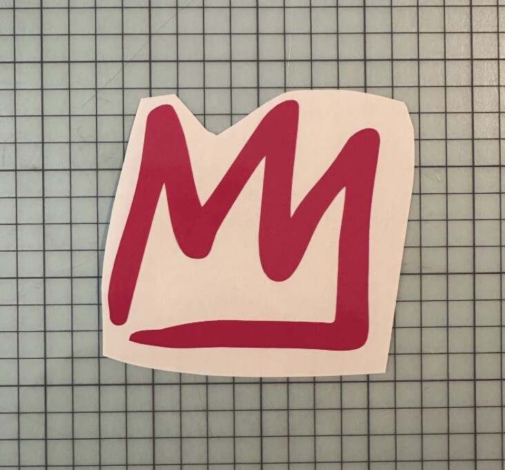 Mammoth Mountain Crown Vinyl Decal 4.5”x4.9” (Message With Your Color Of Choice)