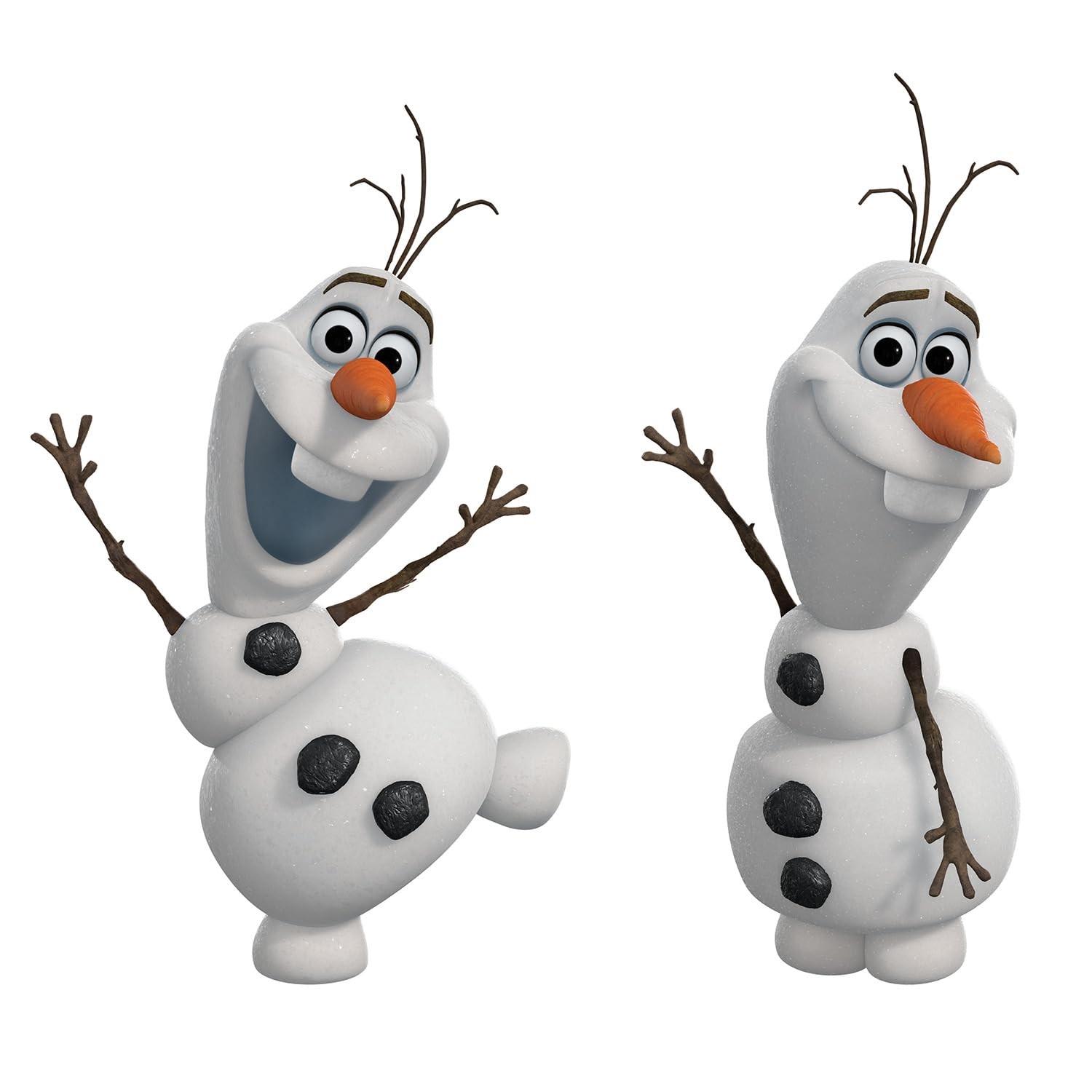 Olaf Wall Decals Set Of 25 Easy Peel And Stick Decor Made In Usa 9.5X22.5 Inches