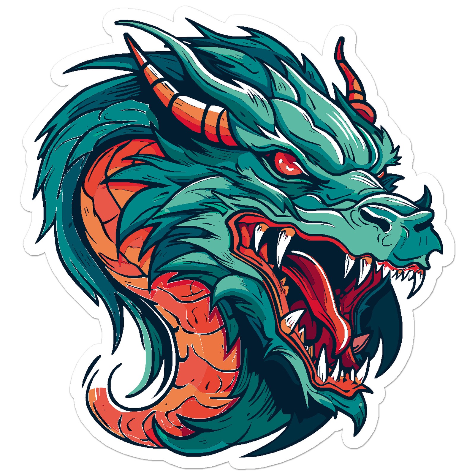 Dragon Head – Vinyl Decal Sticker – Car Window Laptop – ebn12082