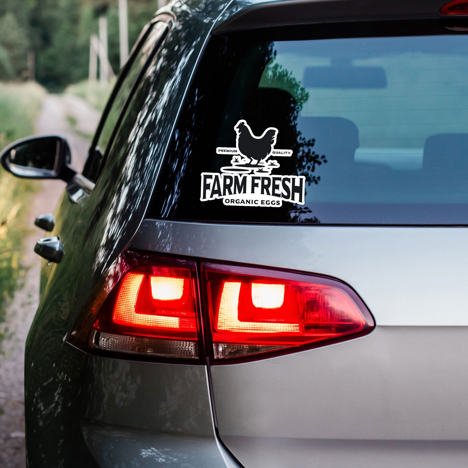 Farm Fresh Organic Eggs – Vinyl Decal Sticker – Car Window Laptop – ebn8615