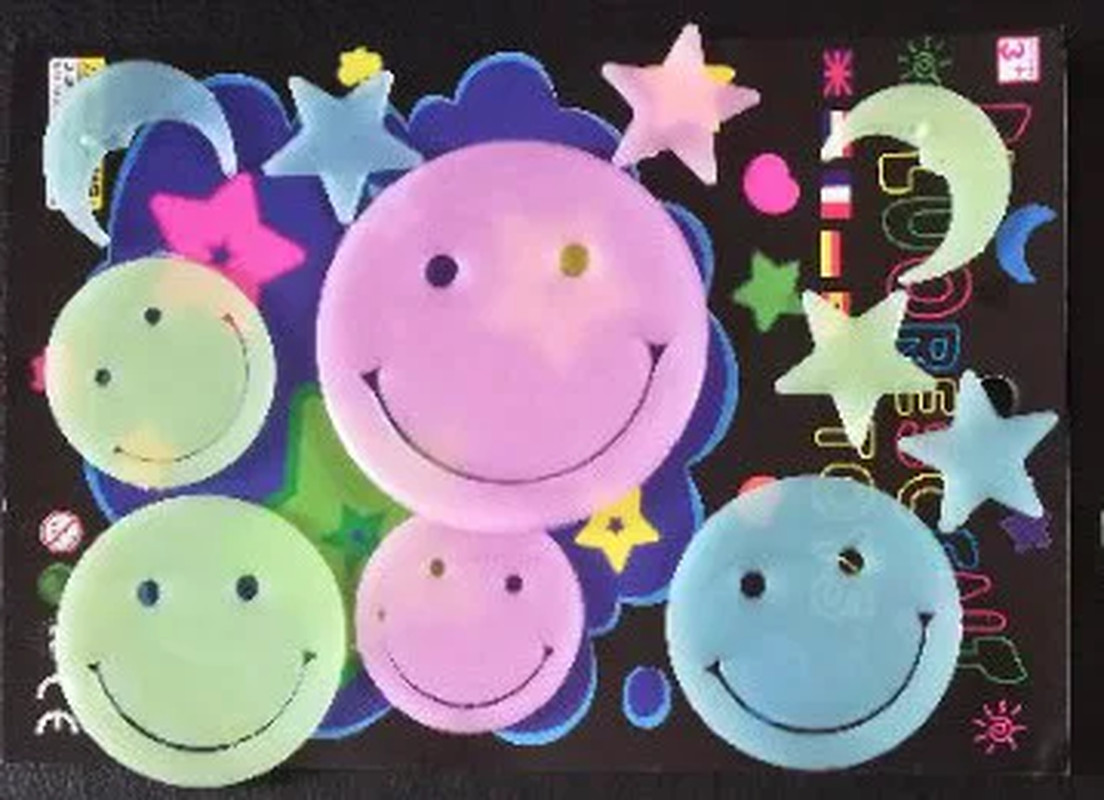 Luminous Cartoon Butterfly Stars Wall Stickers for Kids Room Bedroom Decor Glow