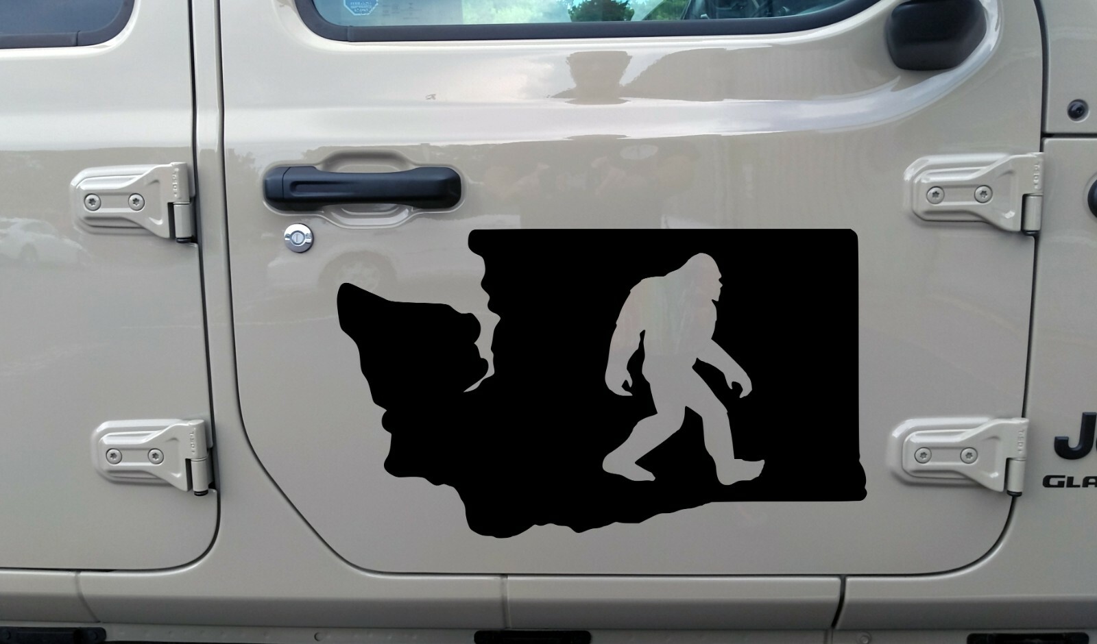 Washington State Bigfoot Vinyl Decal V1 – Sasquatch PNW – Die Cut Decal WA