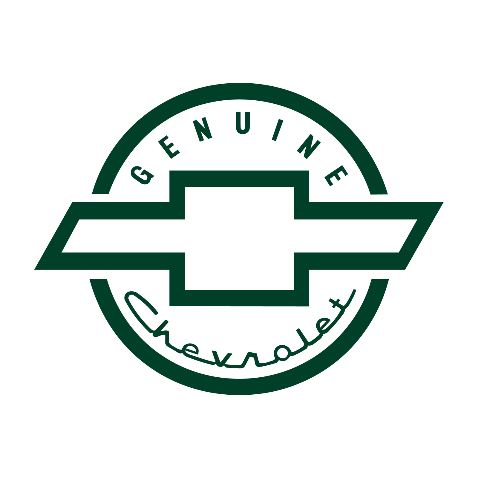Chevy Chevrolet Genuine Circle Logo die cut decal Made in USA 6+yr