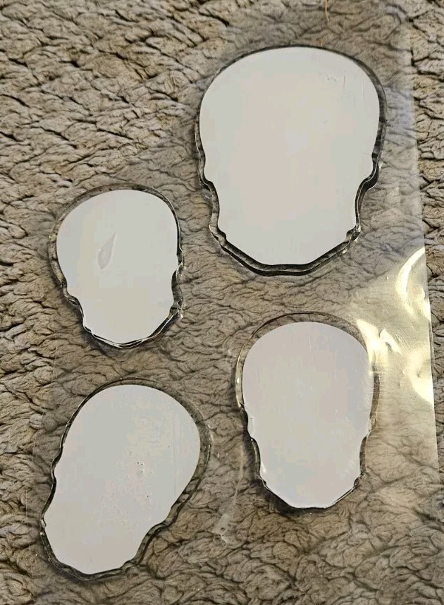Day Of The Dead Skull Stickers 4 Stickers 3.25 Inches Tall