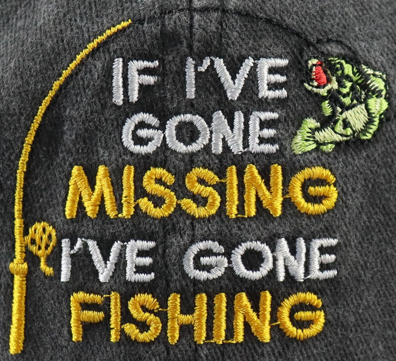 If I've Gone Missing I've Gone Fishing Hat for Men Women, Funny Adjustable Em…