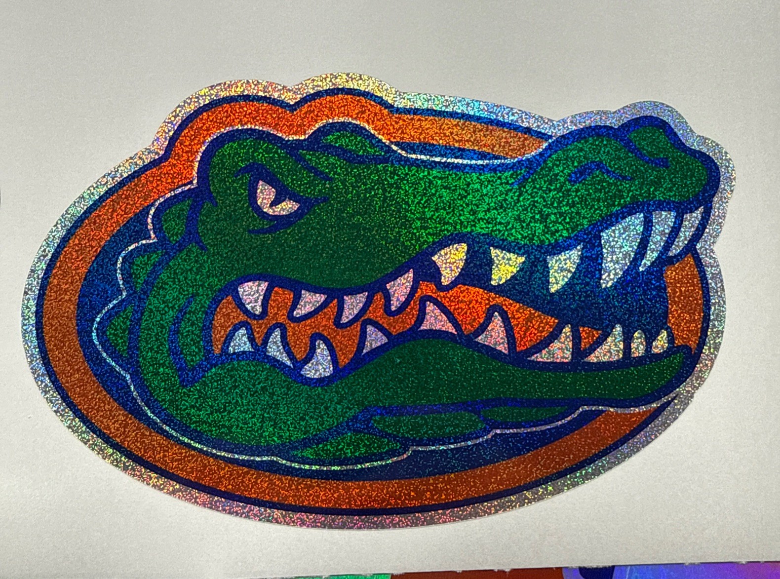 Florida Gators Holographic Tiny Sparkle Vinyl Decal