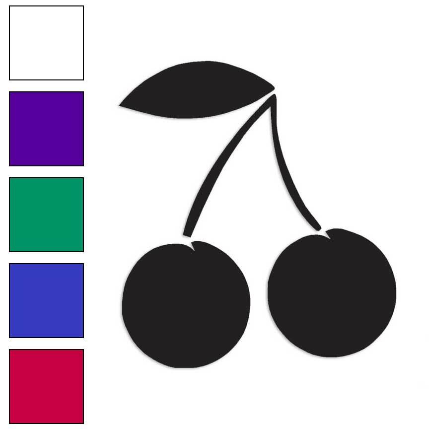 Cherries Cherry, Vinyl Decal Sticker, Multiple Colors & Sizes #159
