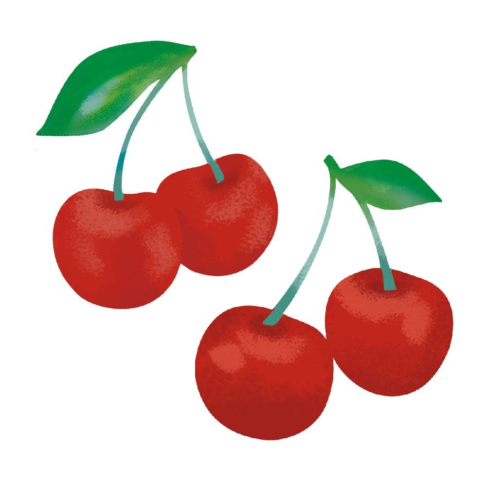 Cherry Peel and Stick Wall Decals, red