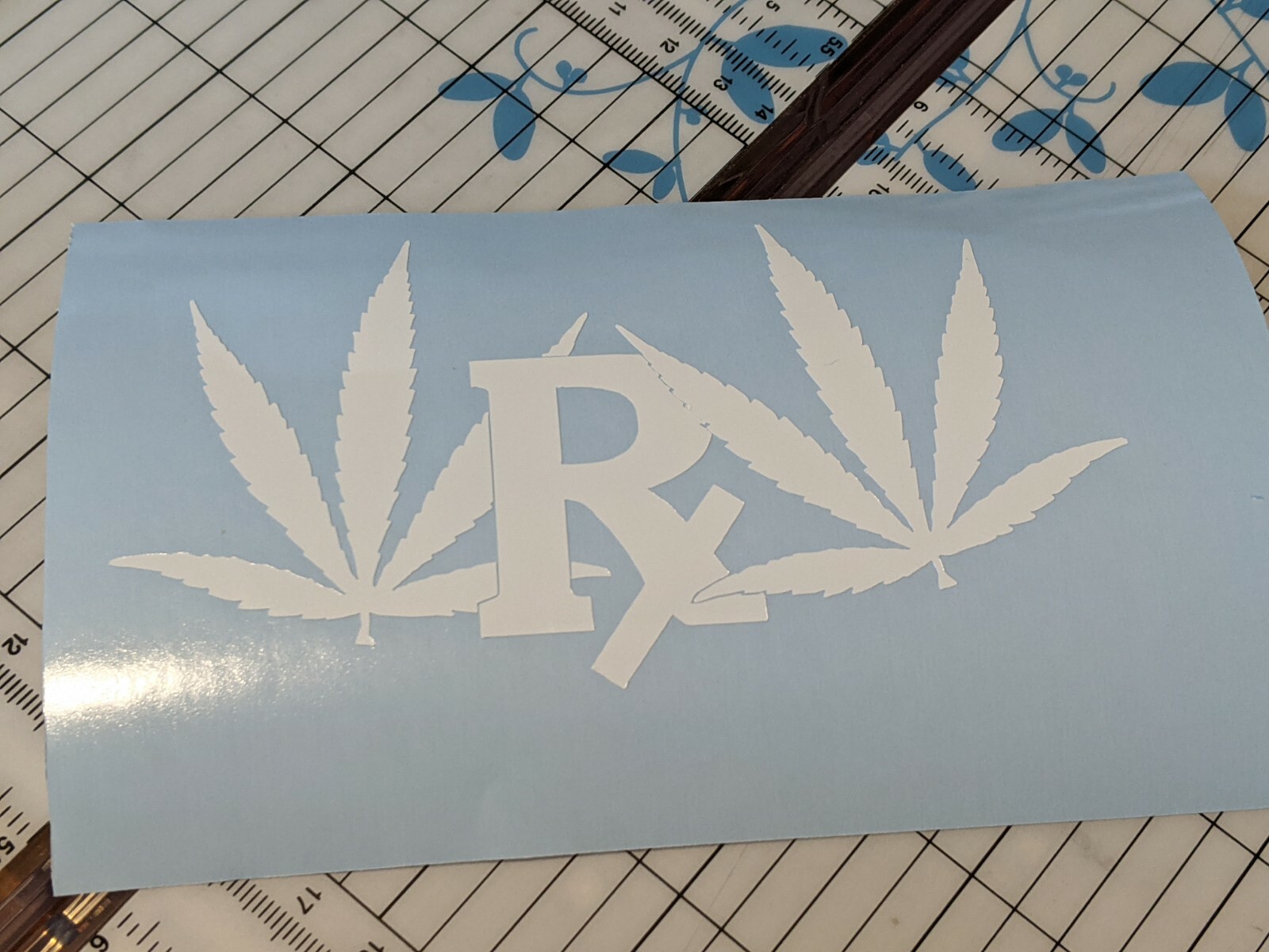 THC RX weed Cannabis leaf Vinyl Decal Sticker 420 Marijuana pot