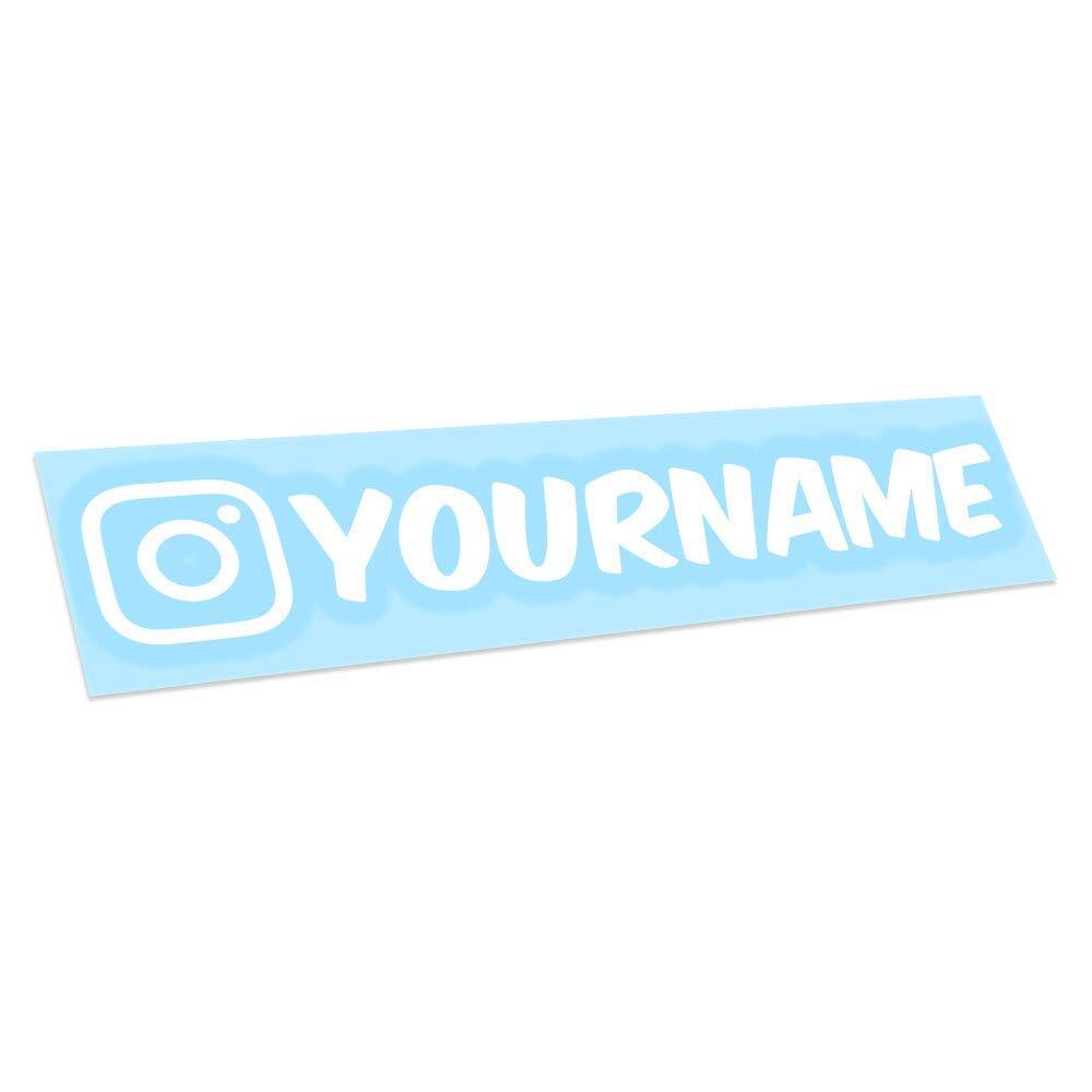 Custom Instagram Username Decal Vinyl Sticker Car Bumper Window