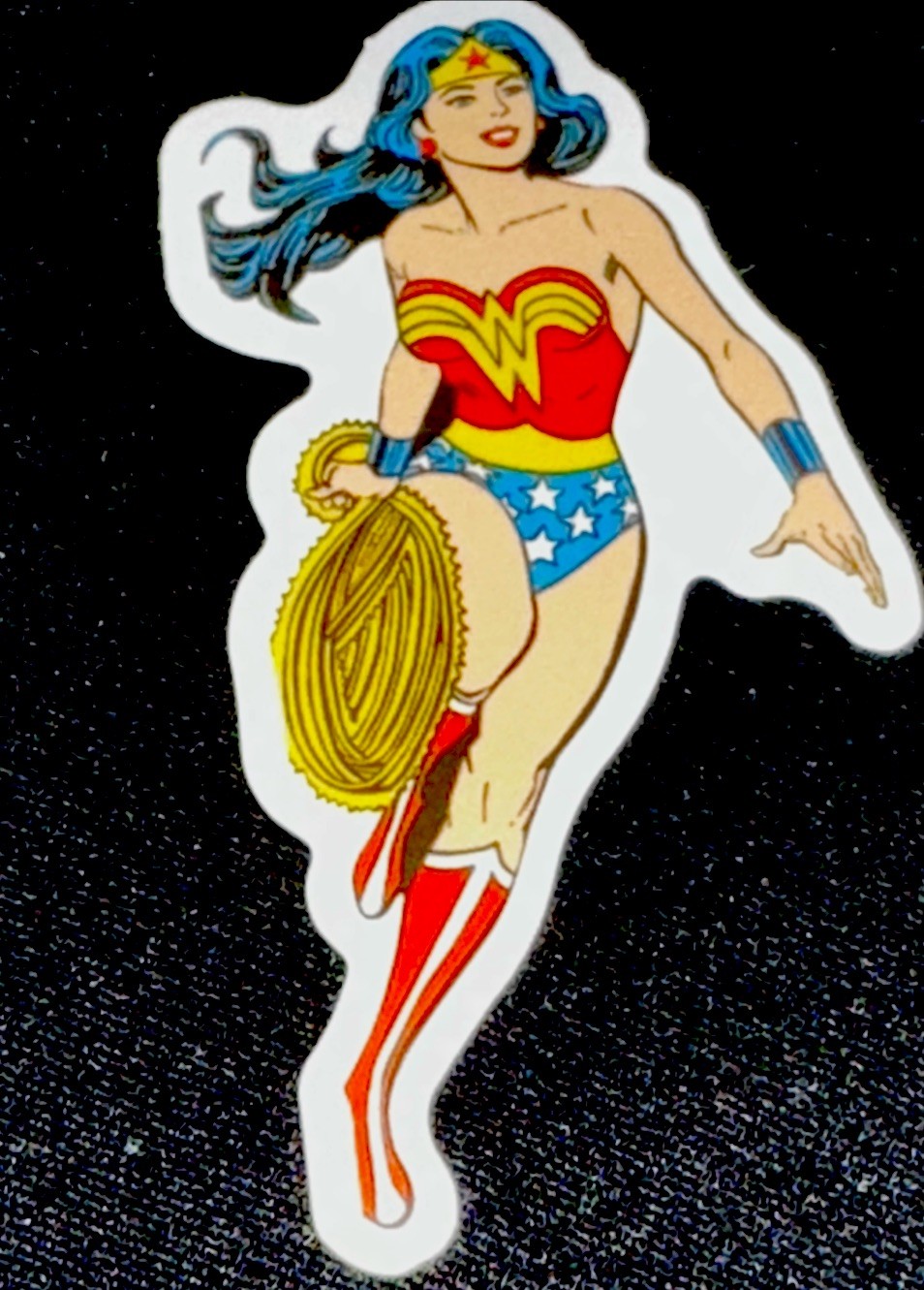 WONDER WOMAN STICKER✨💋⭐️❤️‍🔥⭐️💋✨3” X 2”✨GLOSSY✨SEXY & CUTE✨AWESOME✨💙✨🌟💫