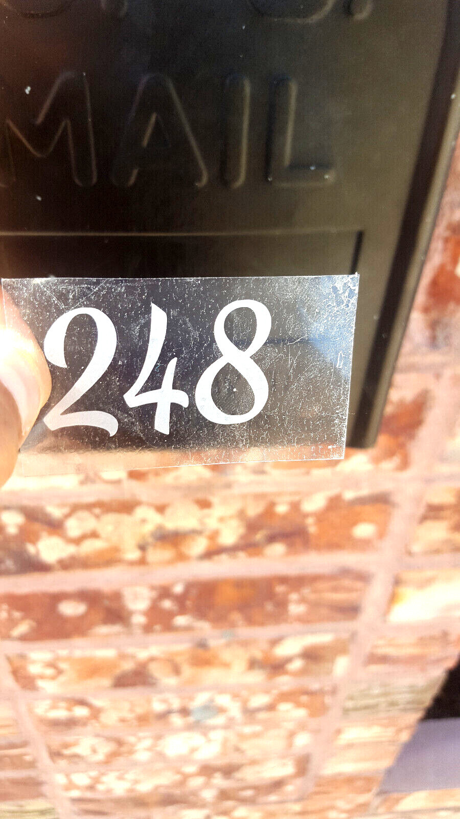 SET OF 3 Custom Mailbox Numbers Vinyl Decals Stickers – Choose Size & Color
