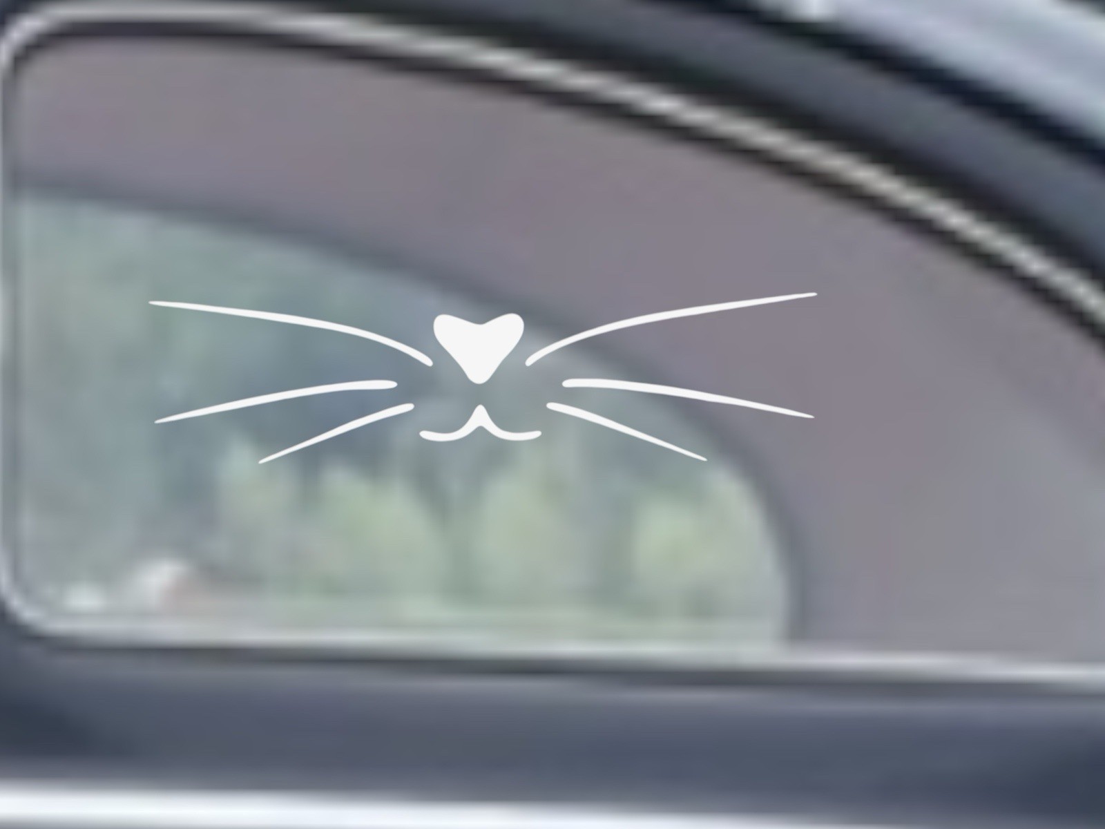 Kitty Whisker Decal for car Windows Laptops most Smooth Surfaces