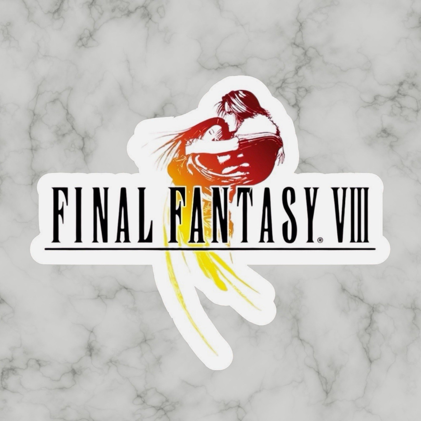 Final Fantasy 8 Logo, FF8, FFVIII, Cool Glossy Vinyl sticker, Decal