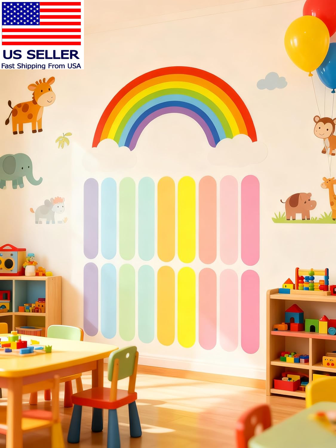 300PCS Confetti Wall Decals, Removable Peel and Stick Sprinkle Wall Stickers, Wa