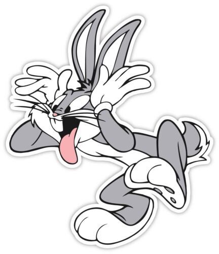 Bugs Bunny Cartoon Sticker Decal Computer Laptop Wall Car Phone Looney Tunes