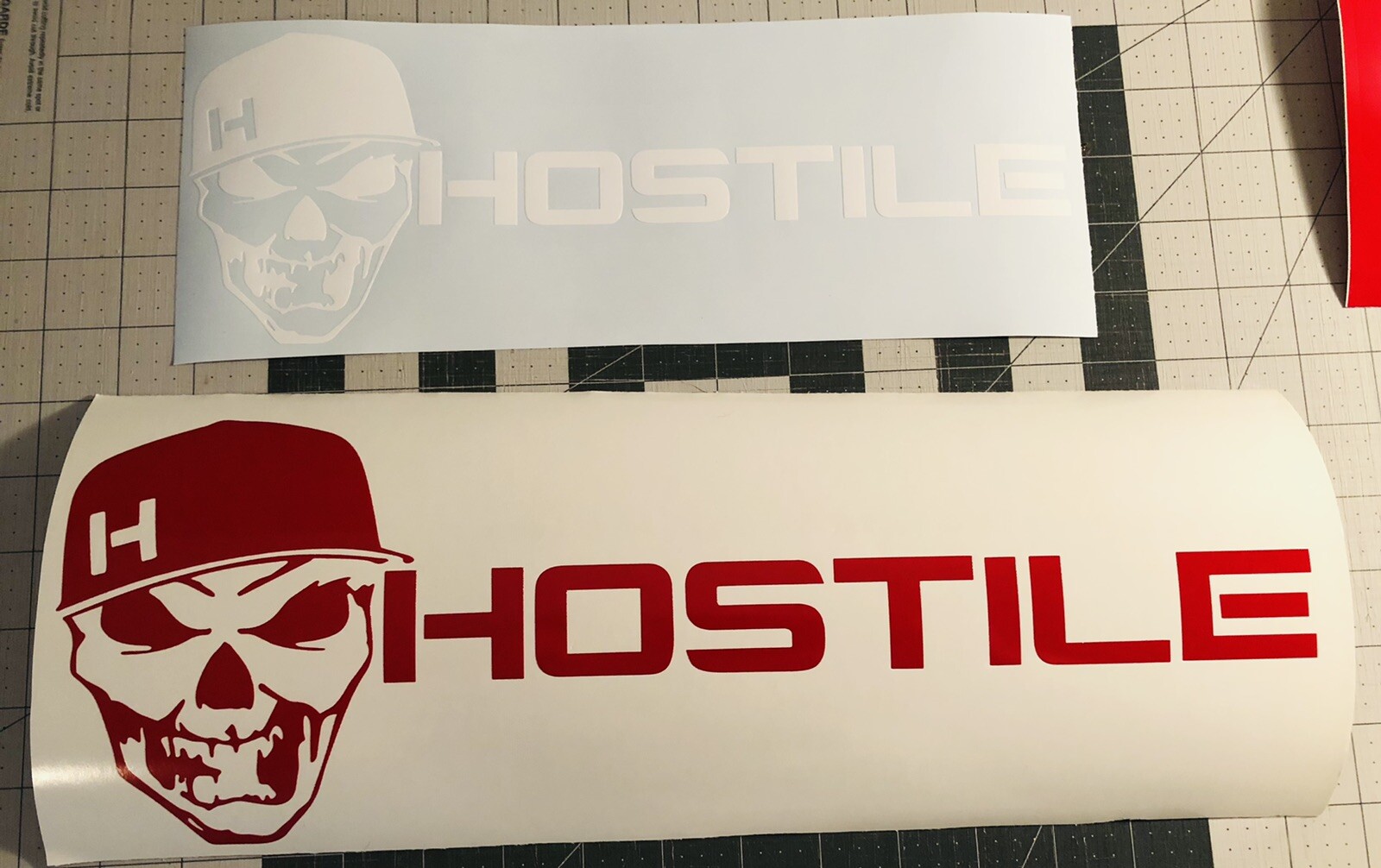 Vinyl Decal for Window – Hostile Off-Road Tires (Full Logo)