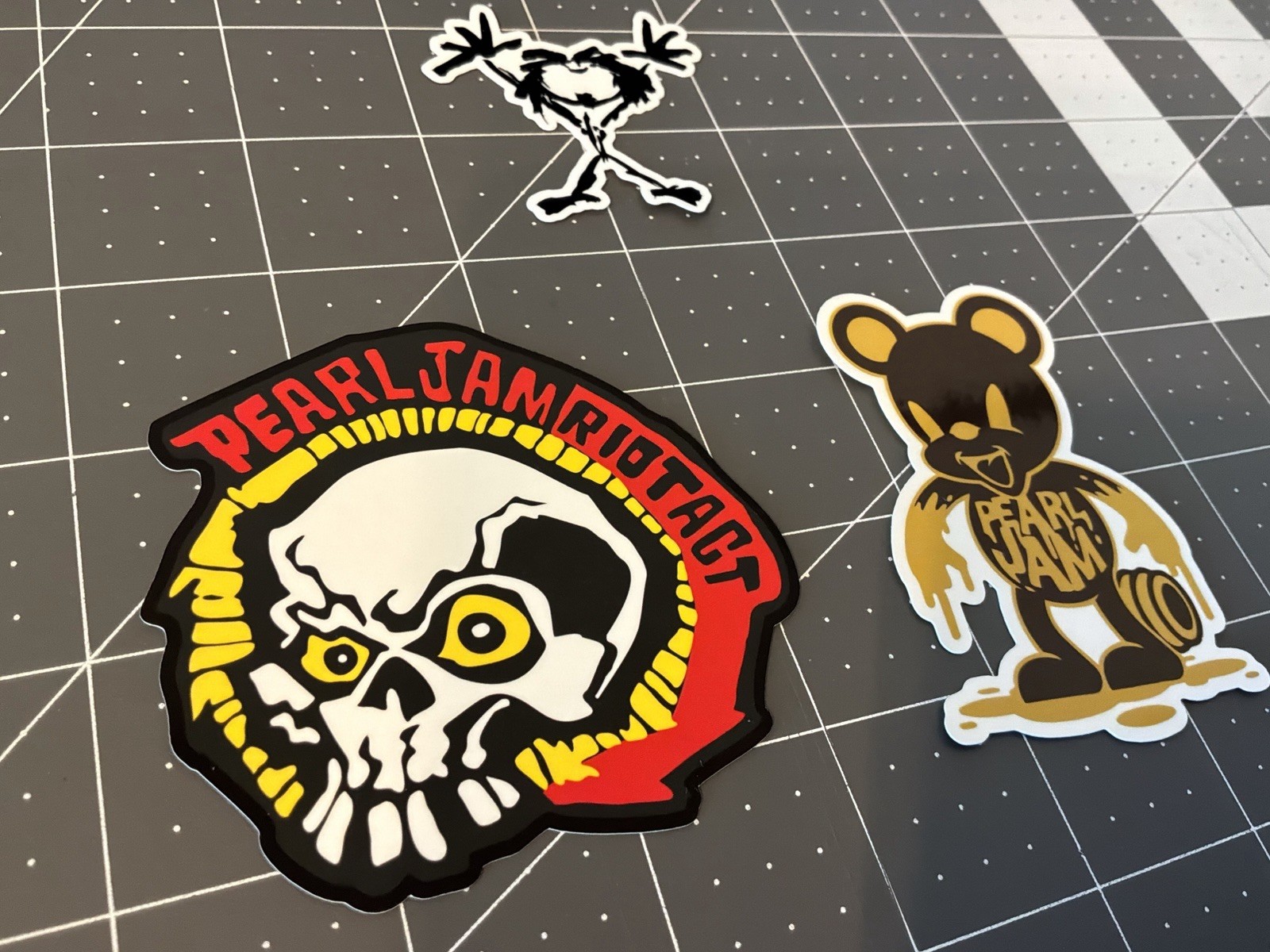 Pearl Jam Stickers 3 Sticker Lot 2