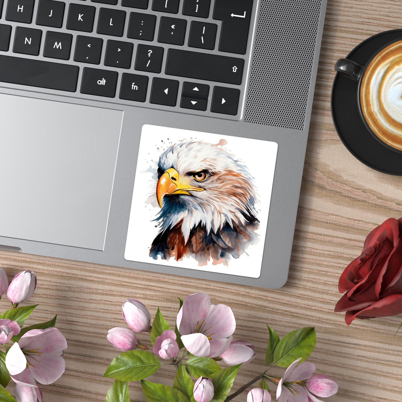 Bald Eagle Head – Vinyl Decal Sticker – Car Window Laptop – ebn9728