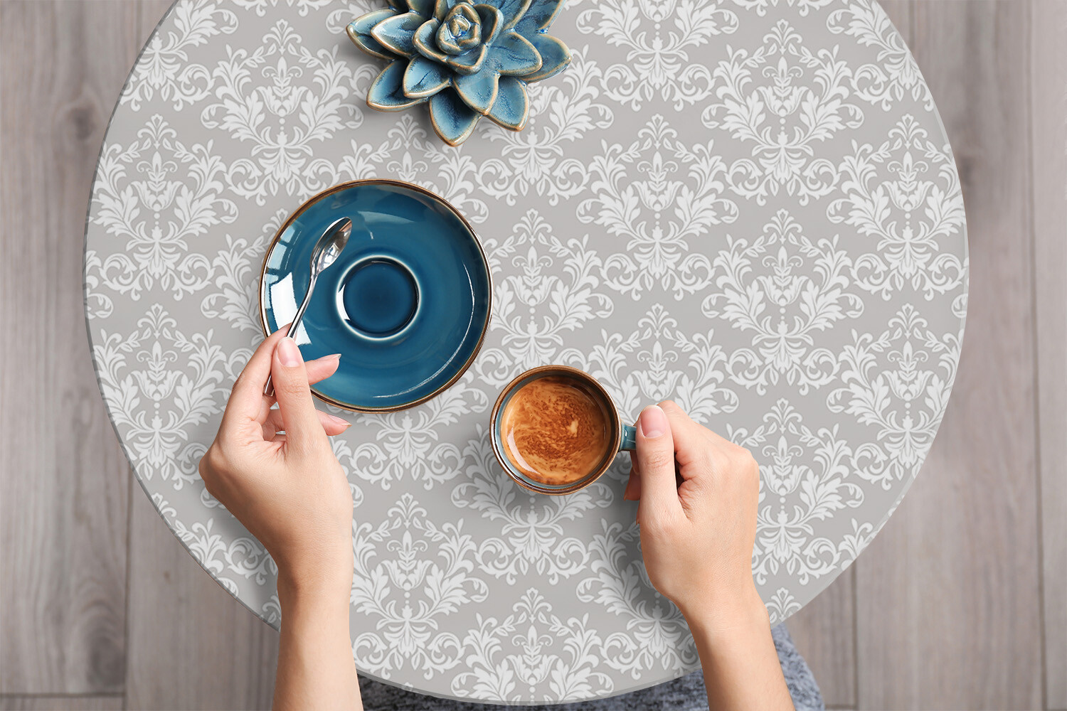 Worktop Covering Stickers Self Adhesive Vinyl Wrap Baroque pattern 100×50