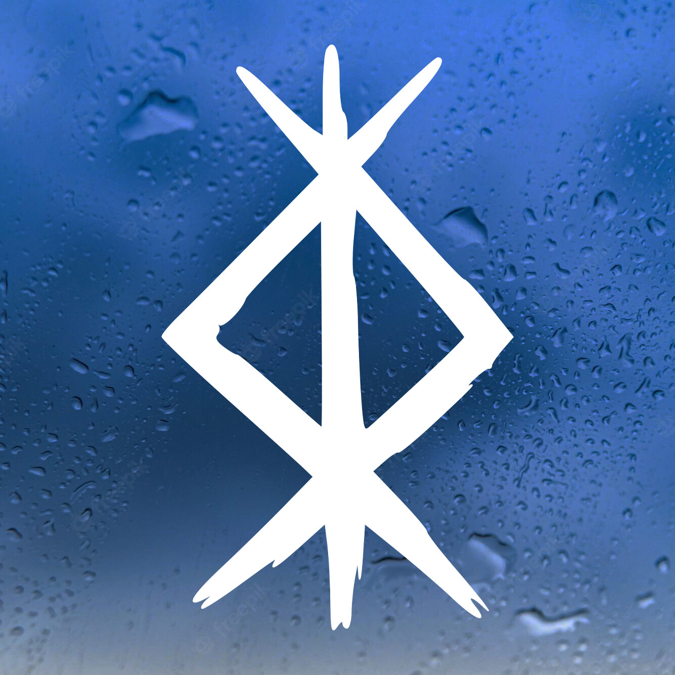 Protection Bindrune Vinyl Decal V2 | Viking Norse Rune Symbol | Die Cut Sticker