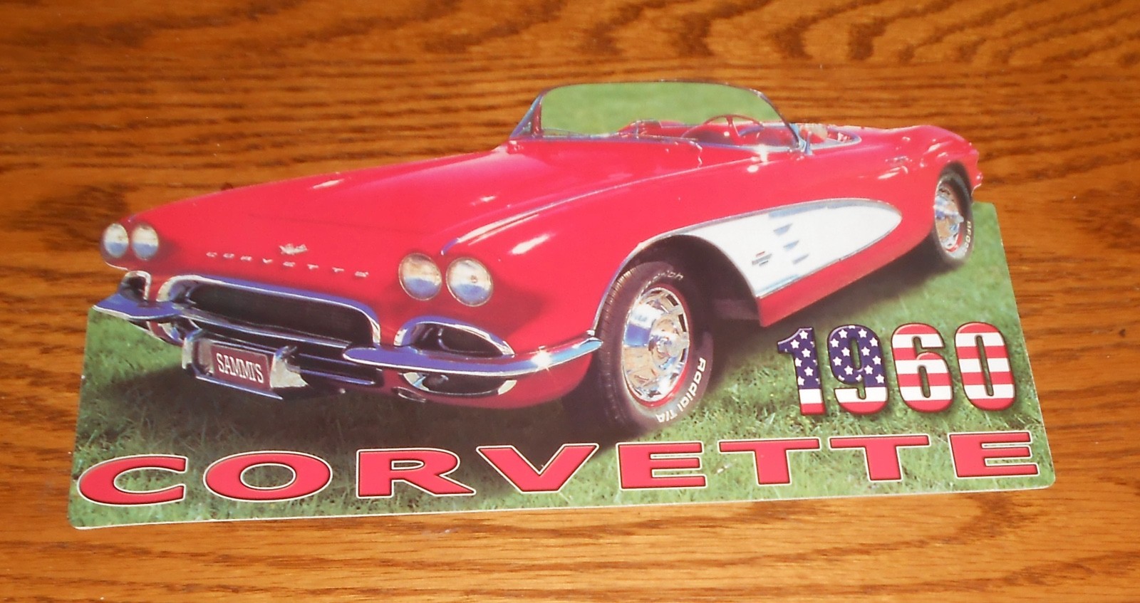1960 Corvette Large Postcard 9×5