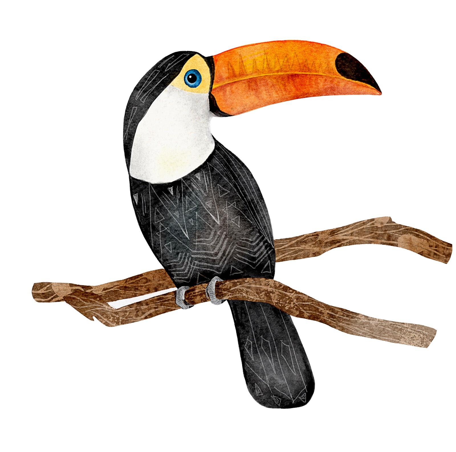 Toucan Phone Sticker (2 inch) Bird Wild Flying Vibrant Rainforest