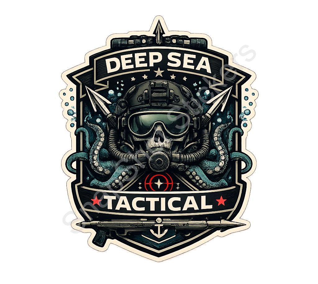 US Navy Veteran Tactical Skull Military Sticker Naval Special Warfare Decal 09