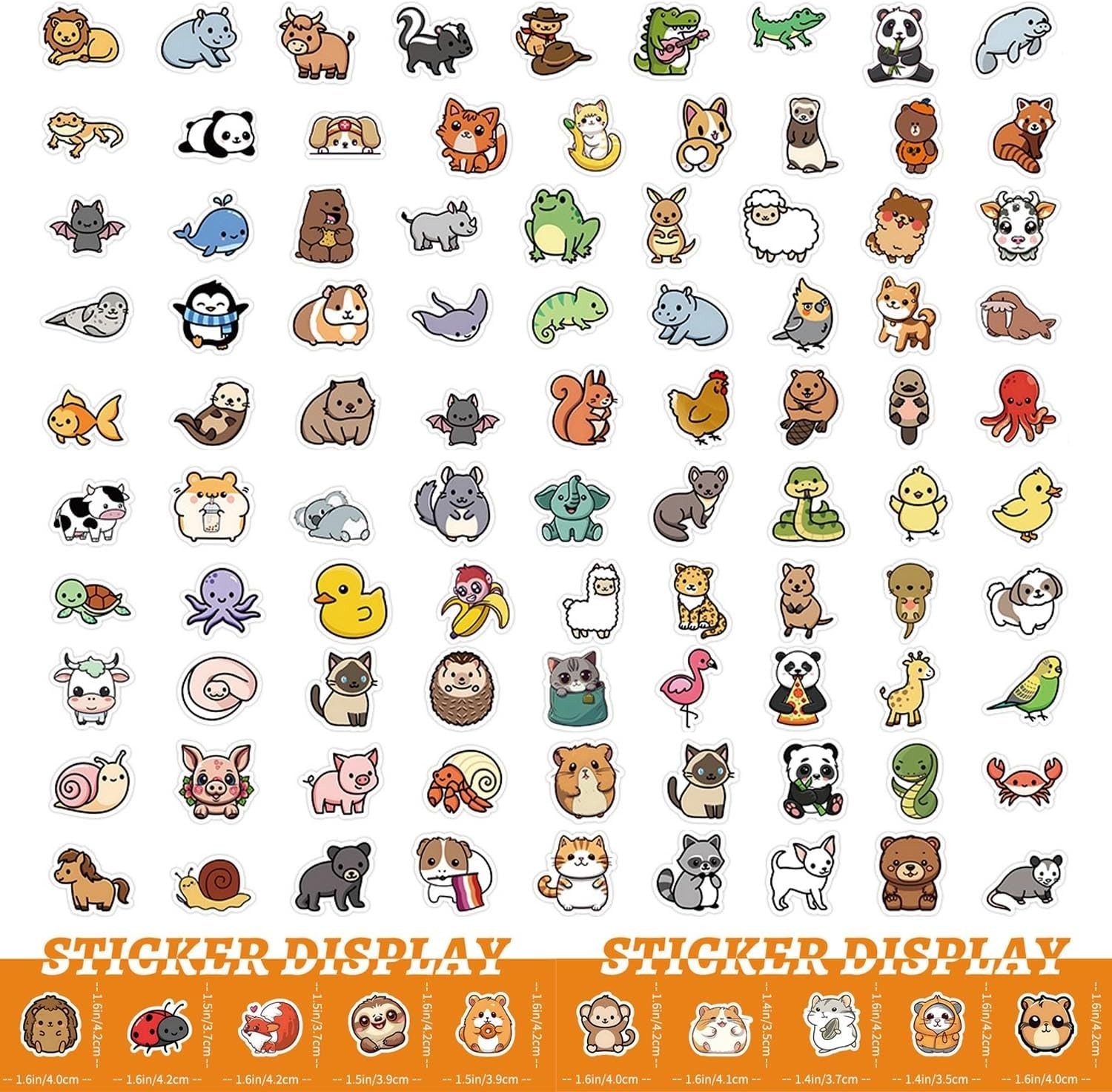 100 PCS Water Bottle Stickers for Kids, Cute Vinyl Aesthetic Waterproof Stick…