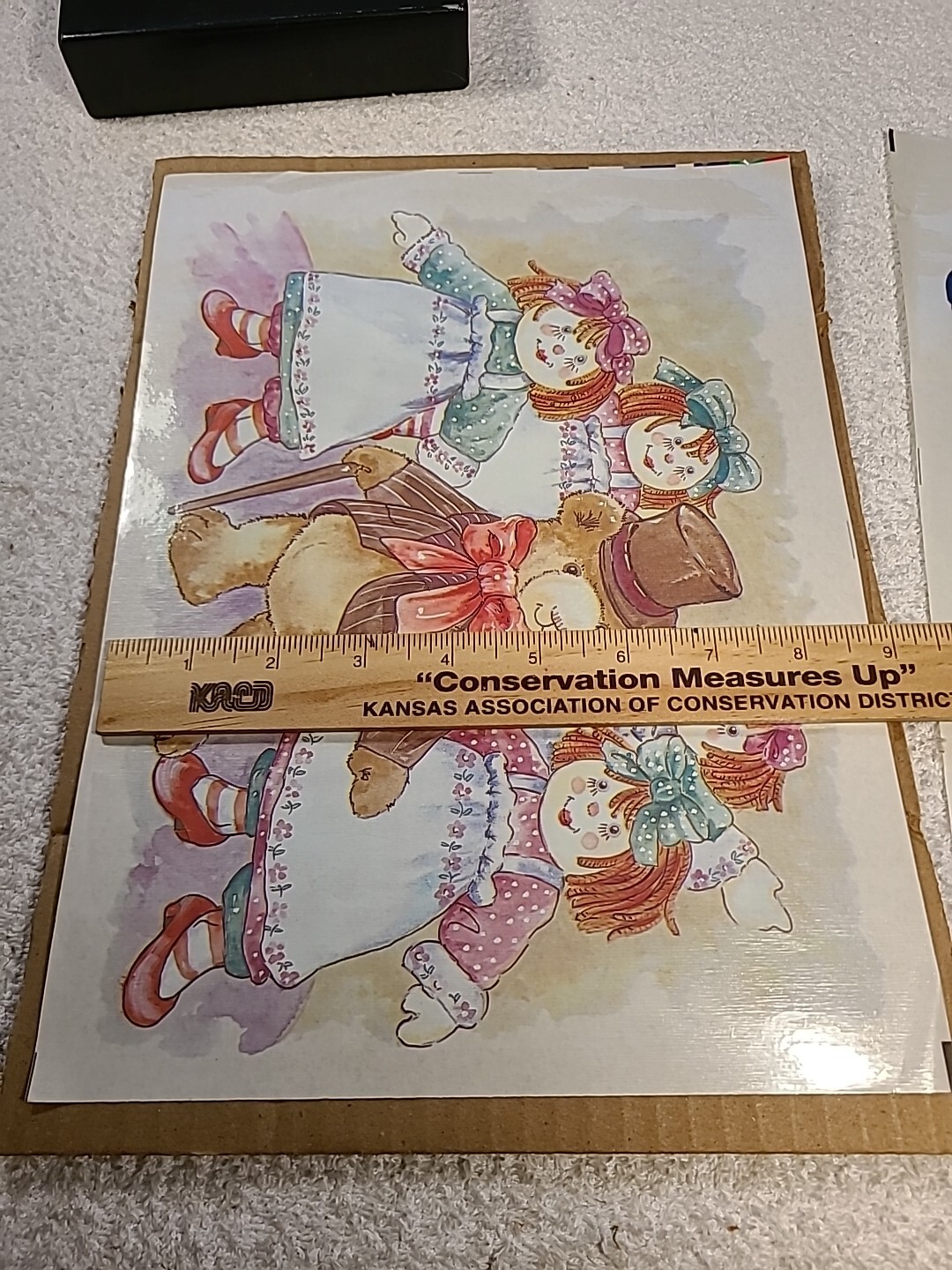 LOT OF 3 Springs Art Works Decorative Transfers Raggedy Ann & Andy