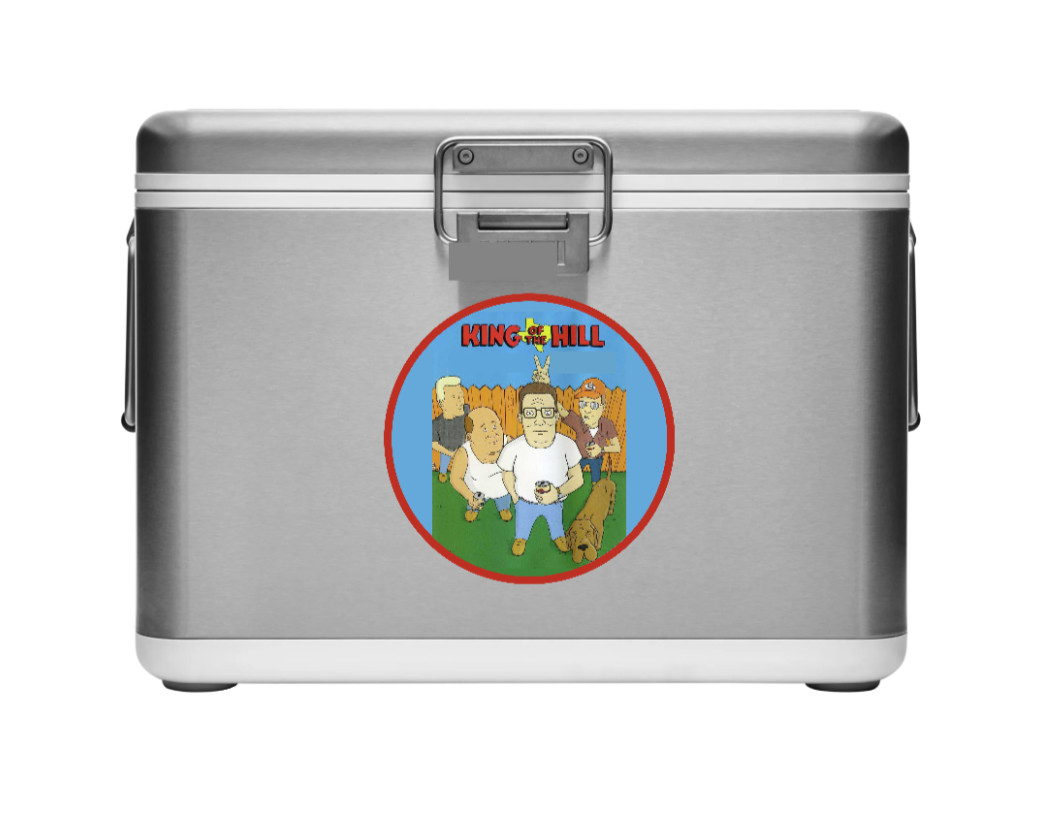 King Of The Hill – 4" Handmade Vinyl Decal Vehicle Laptop Cooler Decor Tumbler