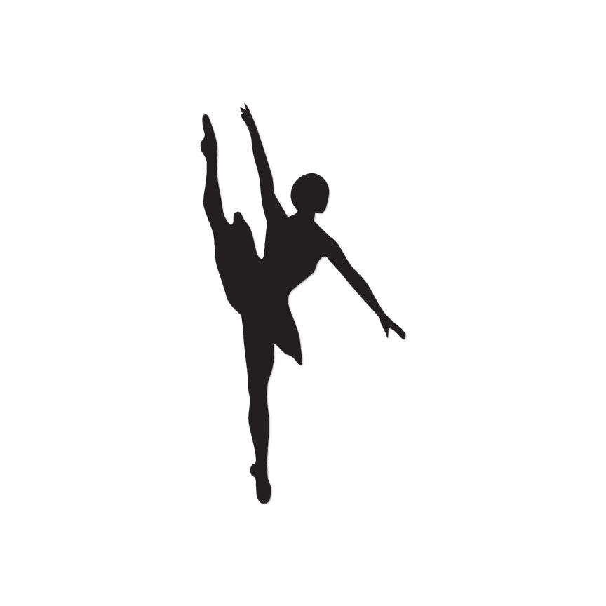 Ballet Dancer Dancing – Vinyl Decal Sticker – Multiple Colors & Sizes – ebn2347