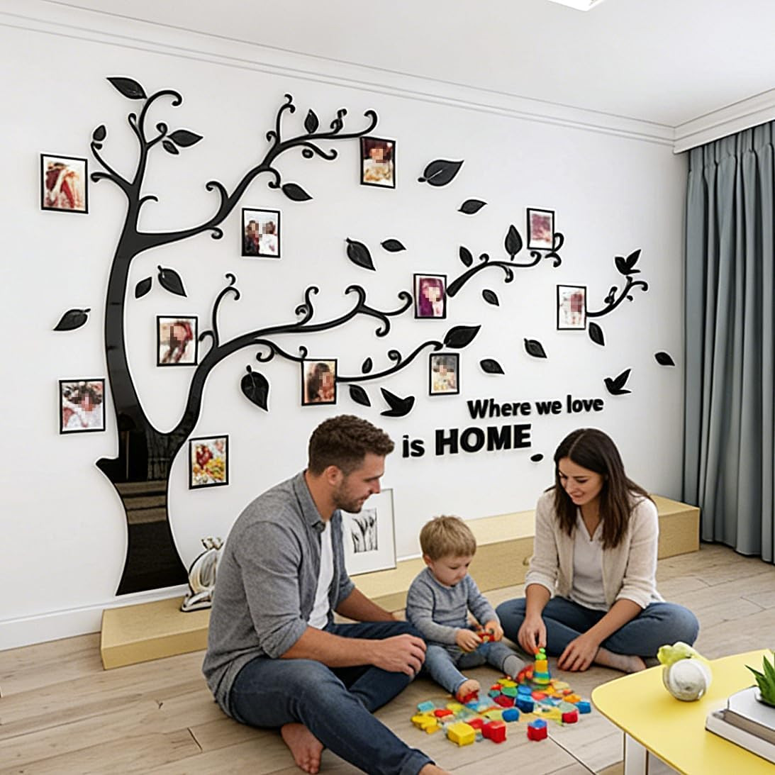 3D Tree Wall Stickers – DIY Photo Frame Tree Wall Decal Family Photo Frame Stick