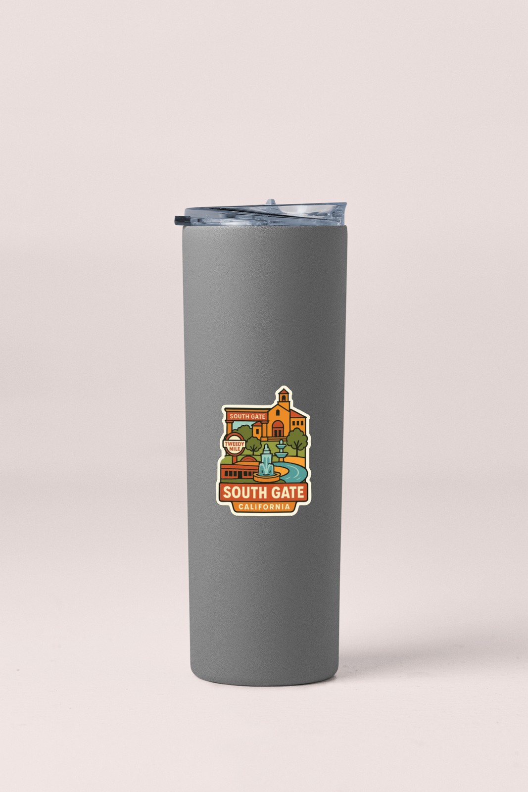 South Gate California Sticker Decal Vinyl Die-Cut City Skyline Landmark Design