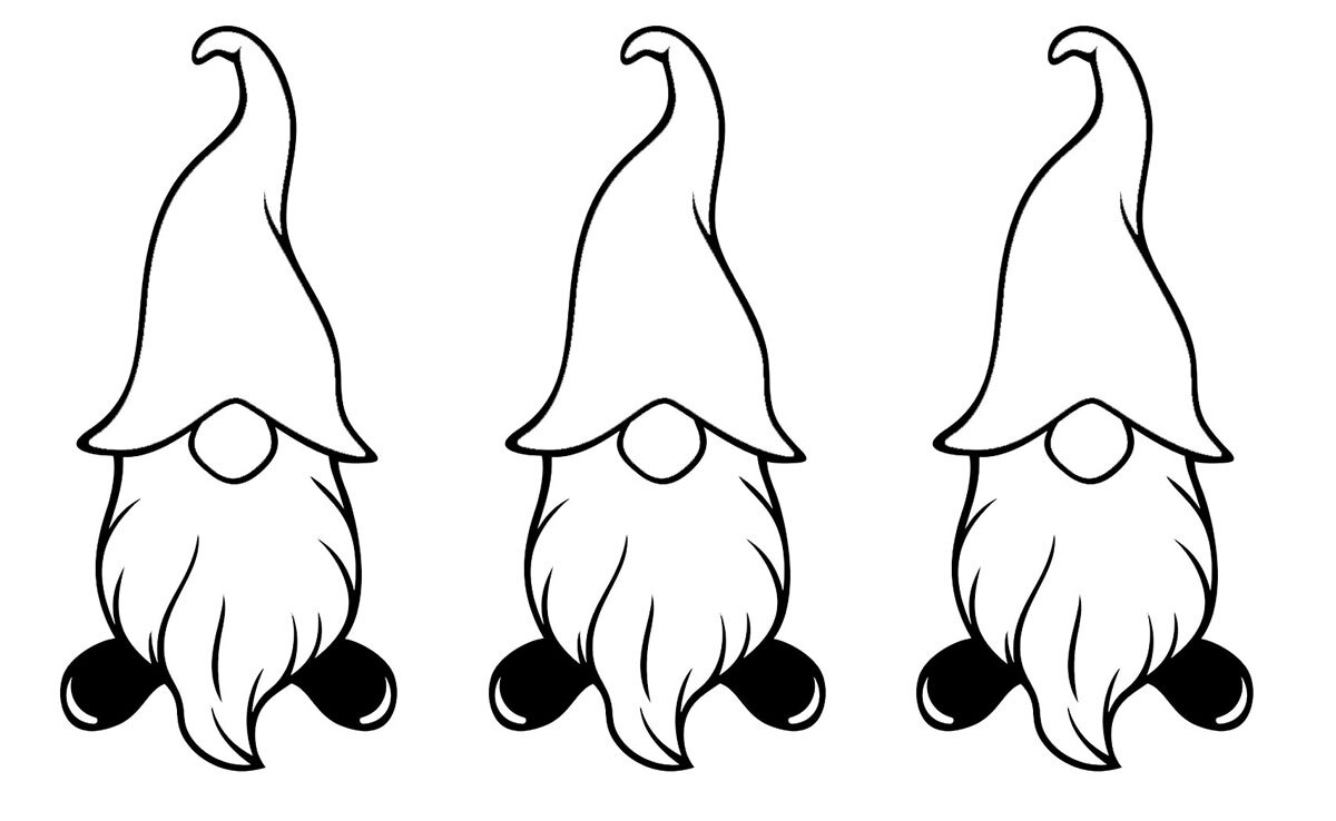 Gnomes 3 Pack 7" Vinyl Decal Car Truck Camper RV Trailer Window Laptop Tablet