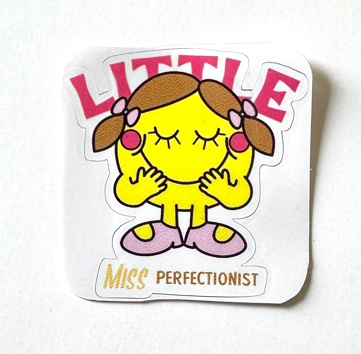 Little Miss Perfectionist Sticker Decal Book Character Vintage Retro Classic