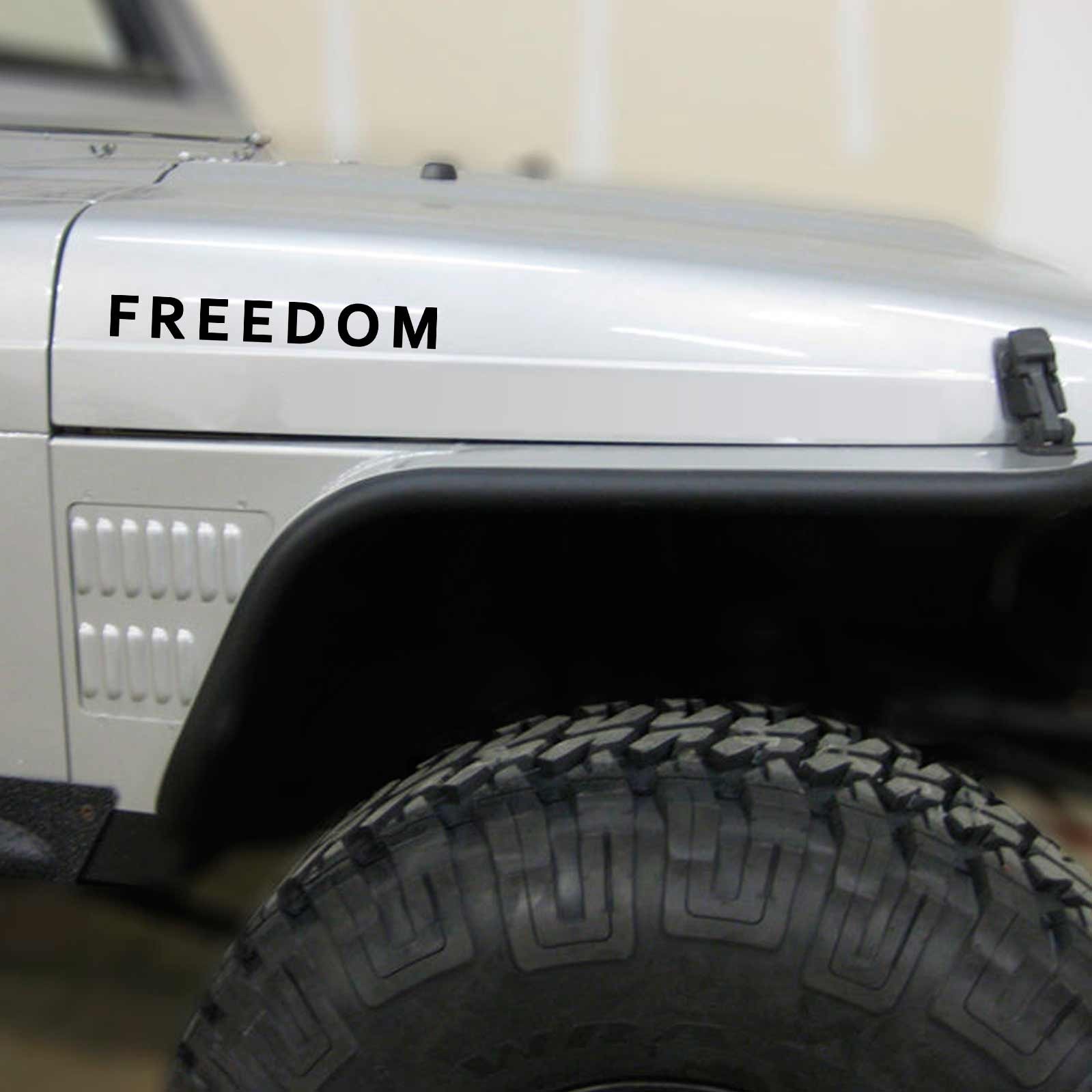 FREEDOM Vinyl Decal Sticker – Weatherproof Die Cut – Inspired Charlie USA Faith