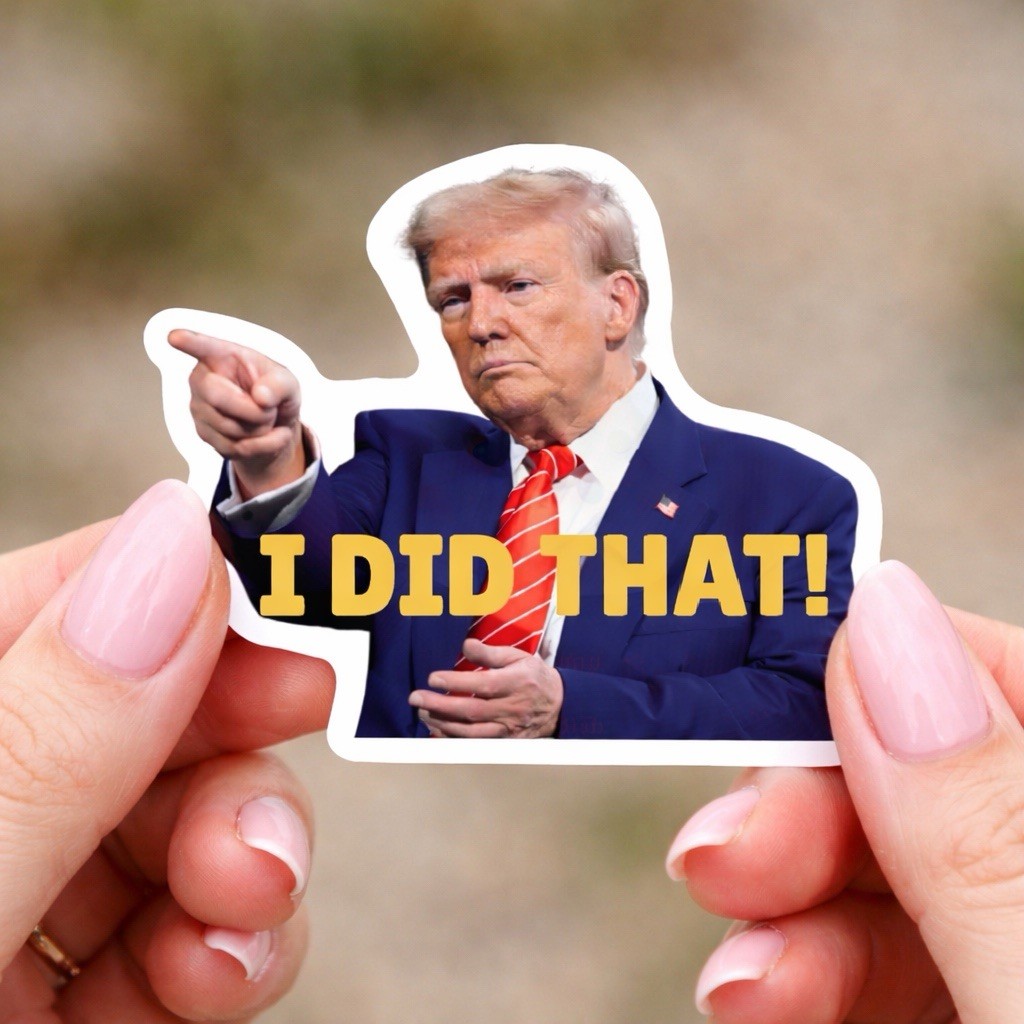 Trump I Did That 20 Pcs 2" Stickers Waterproof Vinyl Decals for Car Gas Pump