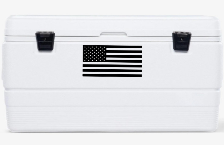 2 Pack-American Flag USA Vinyl Decal Bumper Sticker Patriotic Car Truck Window
