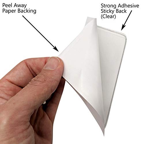 – Parking Permit Holder for Car Windshield – Clear Adhesive Parking Tag 2 Pack